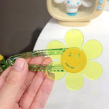 Transparent Arcylic Smile Sunflower Candy Color Babe Clip Duckbill Clip Hairpin 2021 Summer Hair Accessories For Women Girls daiiibabyyy