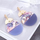 Unique Fashion Jewelry Gifts for Women Accessories Round Circle Dangle Earring Bijouterie Best Friends Colorful Pendant Israel daiiibabyyy