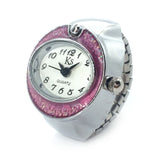 New Individuality Vintage Punk Elastic Stretchy Quartz Watch Rings for Women Man Hip-hop Couple Accessories daiiibabyyy