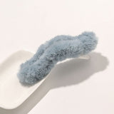 Winter Korean Elegant Plush Duckbill Clips Hair Accessories Solid Color Hair Clips Temperament  Hair Clip Plush Duckbill Clips daiiibabyyy