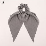 Spring New Long Rabbit Ears Floral Knotted Lady Printed Letters Head Rope Girls Hair Rope Jewelry Elegant Women Hairbands daiiibabyyy