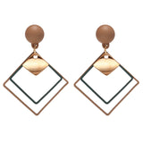 2021 New Fashion Simple Earrings For Women Exaggerated Wild Stone Geometric Shapes Marble Jewelry Gifts Banquet Girls daiiibabyyy
