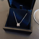 Korean Simple Titanium Steel Butterfly Necklace For Women 2022 New Ins Fashion Trend Clavicle Chain Net Red High-End Accessories daiiibabyyy