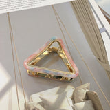 Fashion Acetate Triangle Hair Clips for Women Girls Hair Claw Chic Barrettes Claw Crab Hairpins Styling Tool Hair Accessories daiiibabyyy