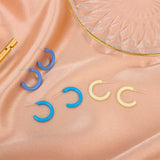 6pcs New Earrings for Women  Korea Macaron Geometric C-shaped Hoop Earrings Retro for Women Girls Party Travel Jewelry Gifts daiiibabyyy