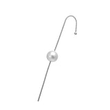 New Ear Needle Wrap Crawler Hook Earrings for Women Surround Auricle Diagonal Stud Copper Inlaid Zircon Piercing Earrings /1 Pc daiiibabyyy