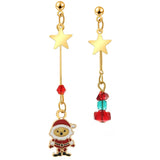 2022 New Christmas Earrings Crystal Snowman Creative Christmas Tree Drop Earrings For Women Girl Party Accessories Jewelry Gifts daiiibabyyy