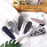 Hair Clip for Women Fashionable Crystal Hairpin Simple Geometric Water Drop Hair Accessories Jewelry Wholesale daiiibabyyy