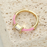 2021 New Rings Adjustable Golden Dripping Oil Finger Chain Wedding Rings For Women Fashion Jewelry Luxury Engagement Ring daiiibabyyy