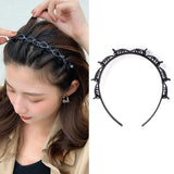 Fashion Hair band Hairpin Headband Women Plastic Braided Womens Sports Hair pin Headwear Hair Accessories ornaments daiiibabyyy