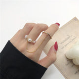 Punk Style One-piece Butterfly One-piece Chain Open Ring Hip Hop Disco Party Adjustable Gold Ring Ladies Fashion Jewelry Gifts daiiibabyyy