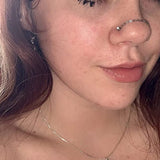 Double L Shape Nose Chain Heart Nose Piercing Chain 20G Straight Ball Nose Chain Zircon Piercing Nariz Pircing Septum Nez daiiibabyyy