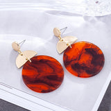 Unique Fashion Jewelry Gifts for Women Accessories Round Circle Dangle Earring Bijouterie Best Friends Colorful Pendant Israel daiiibabyyy