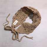 Daiiibabyyy Lace Headband Knitted Wool Woven Headband Korean Ins Retro Fairy Hair Accessory Spring and Summer Mori All-Matching