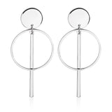 2021 New Fashion Simple Earrings For Women Exaggerated Wild Stone Geometric Shapes Marble Jewelry Gifts Banquet Girls daiiibabyyy