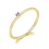 Daiiibabyyy Little Thin Dainty Pinky Rings For Women Gold Color Zirconia Wedding Engagement Bride Finger Ring Jewellry Fashion Jewelry R246
