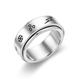 New Fashion Trend Ring For Men 2021 Punk Style Stainless Steel Rotation Free Rotation Compression Accessories Jewelry Gifts daiiibabyyy