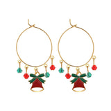 2022 New Christmas Earrings Crystal Snowman Creative Christmas Tree Drop Earrings For Women Girl Party Accessories Jewelry Gifts daiiibabyyy