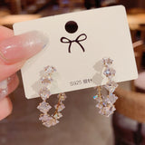 Fashion Crystal Butterfly Clip On Earring Pearl Bead Ear Cuff Long Tassels Charm Hollow Earrings For Women Clip Jewelry Gifts daiiibabyyy