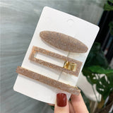 New 3PCS/Set Fashion Pearls Acetate Geometric Hair Clips For Women Girls Headband Sweet Hairpins Barrettes Hair Accessories Set daiiibabyyy