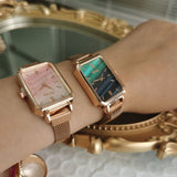 New Individuality Vintage Punk Elastic Stretchy Quartz Watch Rings for Women Man Hip-hop Couple Accessories daiiibabyyy