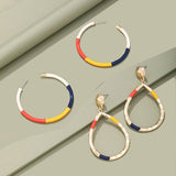 Lost Lady NEW Fashion Big Hoop Huggies Earrings Gorgeous Multicolor Women's Punk Oversized Circle Earring Jewellery Party Gifts daiiibabyyy