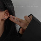 Stainless Steel Earrings Small Cute Butterfly Star Heart Stud Earrings Set Punk Piercing Earing Women's Minimalist Jewelry