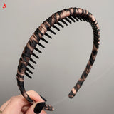 2021 Korean Style Toothed Headband Exquisite Fashionable Leopard Print Hair Hoop Non-slip Head Hoop Female Hair Accessories daiiibabyyy