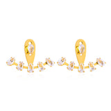 Simple Stylish Star Women Drop Earrings Shiny White Zircon Exquisite Versatile Female Earring Fashion Jewelry Korean Ear Ring daiiibabyyy