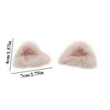 Lolita Sweet Fluffy Ear Cosplay Hair Clip Women Girl Party Costume Hair Accessories Cat Ear Hairpin Soft Japanese Style Hairpin daiiibabyyy