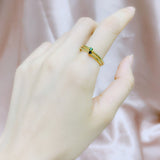 Daiiibabyyy Little Thin Dainty Pinky Rings For Women Gold Color Zirconia Wedding Engagement Bride Finger Ring Jewellry Fashion Jewelry R246