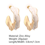 New Mutilcolor Enamel Pearl Circel Geometric Dripping Oil Metal  Hoop Earrings for Women Girls Travel Jewelry HUANZHI 2022 daiiibabyyy