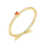 Daiiibabyyy Little Thin Dainty Pinky Rings For Women Gold Color Zirconia Wedding Engagement Bride Finger Ring Jewellry Fashion Jewelry R246