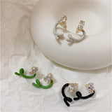 FFLACELL 2021New Korean Multicolor Irregular Twisted Metal Earrings For Women Girls Simple Fashion All-match Party Jewelry Gift daiiibabyyy