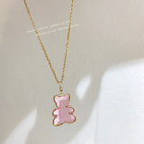 MENGJIQIAO Korean Delicate Shiny Zircon Butterfly  Choker For Women Sweet Angel Letters Crystal Pendant Necklace Jewelry daiiibabyyy