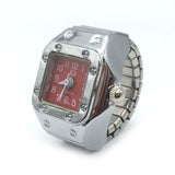 New Individuality Vintage Punk Elastic Stretchy Quartz Watch Rings for Women Man Hip-hop Couple Accessories daiiibabyyy