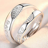 Classic Couple Rings For Men Women CZ Stone Trendy Wedding Lovers' Ring Jewelry Romantic Valentine's Day Present Ring Accessory daiiibabyyy