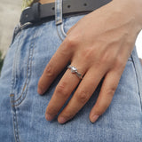 Lost Lady Retro Silver Black Skull Skelton Heart Rings Trendy Hiphop Punk Antique Finger Rings for Women Party Jewelry Gift daiiibabyyy