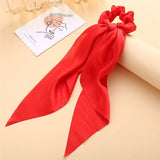 17KM Vintage Black Velvet Bow Elastic Hair Bands For Women Girls Hair Ribbon Scrunchies Hair Tie Headwear Hair Accessories daiiibabyyy