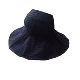 Daiiibabyyy Floded Sun hats for women Visors Hat Fishing Beach Hat  UV Protection Cap Black Causal Women Summer Caps Wide Brim Hat