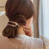 1PC Matte Banana Hair Clips for Women Hairpin Korean Hairclips Hair Barrette Ponytail Holder Girls Hair Accessories Hairgrips daiiibabyyy