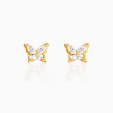 Lost Lady New Ins Inlaid Colorful Zircon Earrings Cute Gold-plated Zircon Stud Earrings For Women Girls Fashion Piercing Jewelry daiiibabyyy