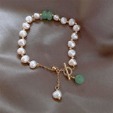 Bracelet for Women Fashion Baroque Pearl OT Easy Hook Bracelet Light Luxury Friendship Bracelet Jewelry Accessories Wholesale