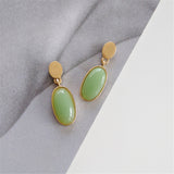 Fashion metal material of the shape of the drip earrings lady small fresh temperament eardrop jewelry SHANGZHIHUA daiiibabyyy