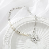 Fashion Multilayer Pearl Necklace for Women Korean Elegant Round Pendant Necklaces Wedding Jewelry Gifts daiiibabyyy