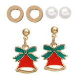2022 New Christmas Earrings Crystal Snowman Creative Christmas Tree Drop Earrings For Women Girl Party Accessories Jewelry Gifts daiiibabyyy