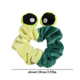 Fashion Double Color Large Intestine Ring Plush Rabbit Ears Large Intestine Hair Ring Elastic  Cartoon Animal Hair Rope daiiibabyyy
