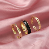 Punk Star Moon Open Rings Set For Women Men Fashion Gold Silver Color Chain Rings Female Male Ring Jewelry Dropshipping daiiibabyyy