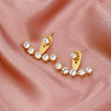 Simple Stylish Star Women Drop Earrings Shiny White Zircon Exquisite Versatile Female Earring Fashion Jewelry Korean Ear Ring daiiibabyyy