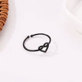 Fashion for Women Gold Ring Female Bohemian Wedding Gifts Heart Braid Girl Friend Friendship Gift Jewelry Engagement Rings daiiibabyyy